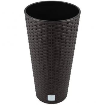 PROSPERPLAST - MACETA RATO 8L CON INSERTO OCRE OSCURO