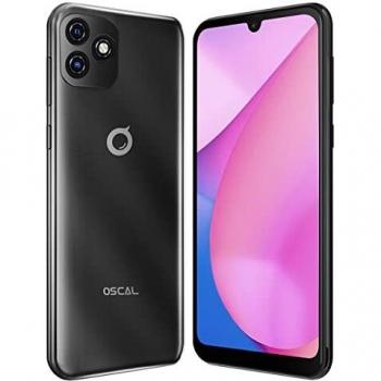 OSCAL C20 Android 11 3G Smartphone Libre, Móvil Doble SIM, Pantalla HD+ 6.08, Diseño Unibody, Quad-Core 1GB RAM + 32GB ROM, Cámara Dual 2MP+5MP, Batería 3380mAh GPS WiFi Desbloqueo Facial Negro