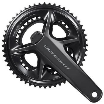 Shimano Biela y Plato con Potenciómetro Ultegra R8100P Hollowtech II, 172.5 mm, color negro