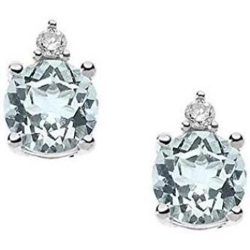 COMETE Pendientes de mujer de oro blanco 750 con diamante redondo ORB 879