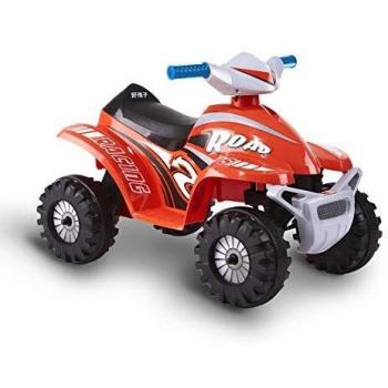 ROLLPLAY Mini quad eléctrico, para niños a partir de 1,5 años, hasta máx. 18 kg, batería de 6 voltios, hasta 3,2 km/h, Rollplay Mini Quad de 6 V, Rot