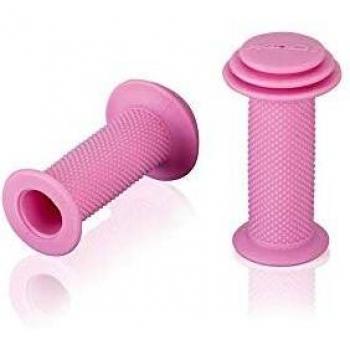 XLC Kindergriffe Puños para Bicicleta, Infantil, Rosa, 82 mm