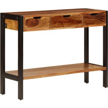Sonata Sideboard with 3 Drawers 110x35x75 cm Solid Sheesham Wood vidaXL