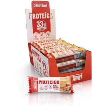 Nutrisport Barrita Protéica Sabor Caramelo Salado 44g - 24 Unidades, Alto Contenido en Proteínas, Suplemento Alimenticio para Deportistas