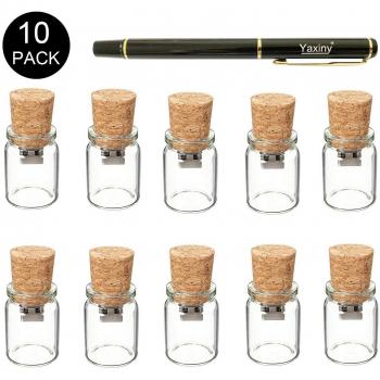 10 piezas Memorias USB de 512MB de capacidad de almacenamiento con diseño de botella a la deriva, para regalo de navidad