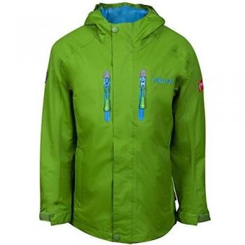 Trollkids Chaleco Impermeable para Niños Sognefjord, Color Verde víbora Talla 2 años