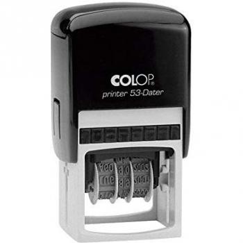 Sello fechador manual COLOP 53 DATER 3MM negro