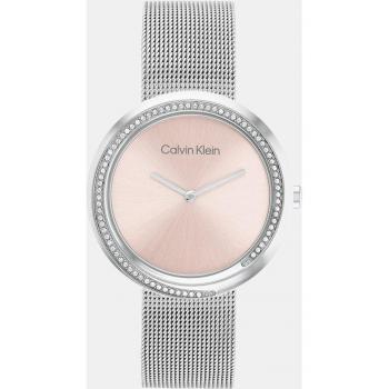 Calvin Klein Sculptural Twist 25200149 Reloj Analógico de Acero para Mujer Color Rosa