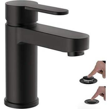 Grifo mezclador de lavabo SCHÜTTE ELEPHANT negro mate