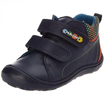 Zapatillas Pablosky Tomcat Cosmos para Niña - Diseño Moderno y Colores Variados - Zapatillas de Bebé Niño en Azul Marino con Doble Cierre Adherente y Piso de Goma - Botitas Beb