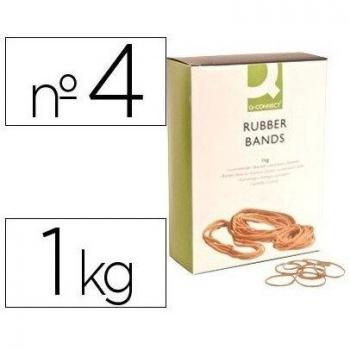 Q-Connect - Gomillas Elásticas 1000 Gr Número 4 40 X 2 Mm