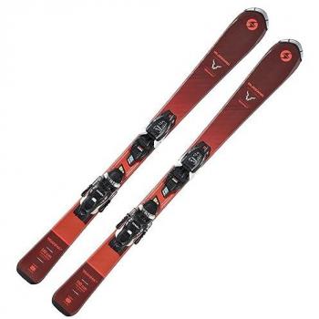 Esquís Alpinos Blizzard Brahma L 110-140 con fijaciones FDT JR 7, color granate, longitud 140 cm, para niños y jóvenes, adecuados para principiantes y avanzados