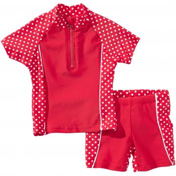 Playshoes Badeanzug Zweiteiler Schwimmbekleidung UV Schutz- Dots - Traje de baño, Multicolor, 9 aos