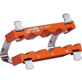 Super B Adaptador de Pedal para Eje TB 8645, Unisex Adulto, Naranja