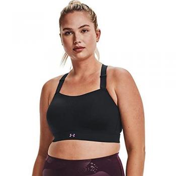 Under Armour Sujetador Deportivo De Alta Sujeción UA Rush™ para Mujer, Color Negro, Tallas 75B y 85B