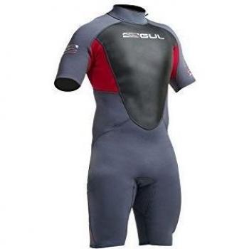 Gul Response 3/2mm FLatlock T2 Shorty Wetsuit 2017 - Graphite/Red XXLT