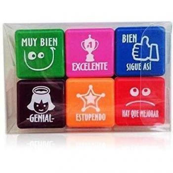 PACK 6 SELLOS MOTIVACIÓN PARA NIÑOS