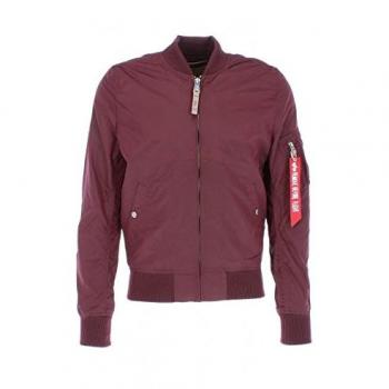 Chaqueta Bomber Alpha Industries MA-1 TT para Hombre en Color Burdeos