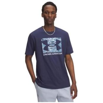 Camiseta de Manga Corta Under Armour ABC Camo Logo Azul M - Deportiva y Transpirable para Hombre