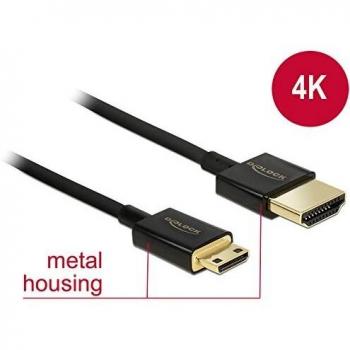 Cable HDMI de Alta Velocidad con Ethernet - HDMI Tipo A Macho a HDMI Mini C Macho 3 m 4K 3D