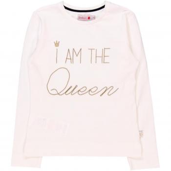 Bóboli 724452, Camiseta de Manga Larga para Niñas, Blanco