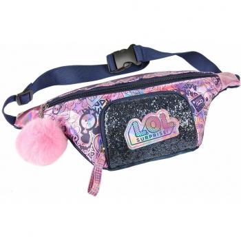 Artesania Cerda Bolso Riñonera Lol Riñonera de marcha, 26 cm, Multicolor/Rosa
