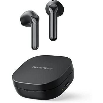 Truefree A1 Auriculares Inalambricos HiFi Bluetooth 5.0 20 Horas de Reproducción con Sensor Táctil Modo de Juego Diseño Ergonomico para iPhone Andriod Negro