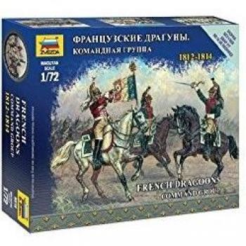 Zvezda Models Grupo de comandos de Dragones franceses - Kit de Modelo de guerras napoleónicas