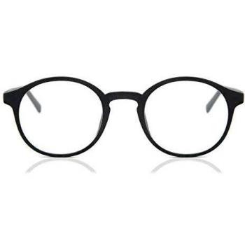 Oval Montura Completa de Plástico Negra para Hombre - Gafas Anti-Azules SmartBuy Collection