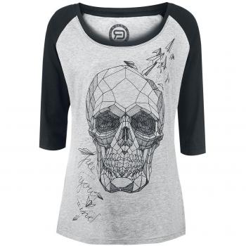 R.E.D. by EMP Free Your Mind Manga Larga Mujer Gris/Negro L
