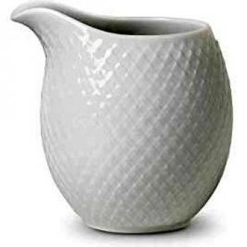 Lyngby - Jarra de leche (porcelana, 11 cm), color blanco