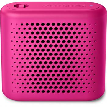 Philips BT55P - Mini Altavoz Bluetooth inalámbrico portatil, Compatible con Smartphones, iPhone, Android y Tablet, Rosa