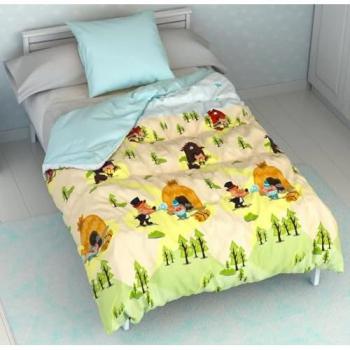 Funda Nórdica Infantil Reversible Los 3 Cerditos + Funda para Almohada (90 cm)