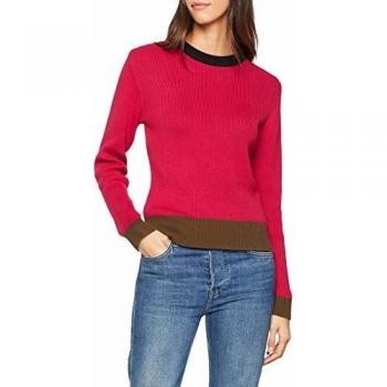 Cuplé Jersey Cuello Redondo Jersey, Mujer, Multicolor