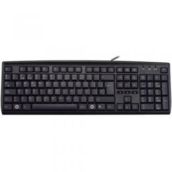 Mooster Slim And Glossy Mk52 - Teclado con USB, color negro