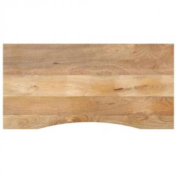 Tablero escritorio con curva de madera de mango rugosa 110x60x2,5 cm