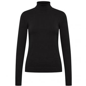 Jersey de Cuello Alto para Mujer b.young Mmorla - Negro con Puños Acanalados