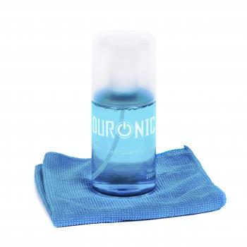 Duronic SCK101 Spray Limpiador de 200ml para Pantallas LCD TFT LED Plasma OLED 4K TV iPad Smartphone para Ordenadores portátiles y Lentes de cámaras y Gafas – Kit de Spray y paño de Microfibra