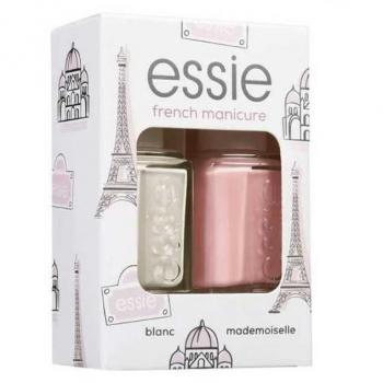 Essie Kit de manicura francesa French Manicure, dúo de esmaltes tamaño estándar, Tonos 01 Blanc & 13 Mademoiselle