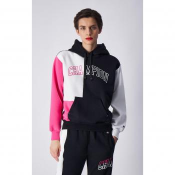 Sudadera Champion Legacy Rosa Mujer con Capucha y Bolsillos