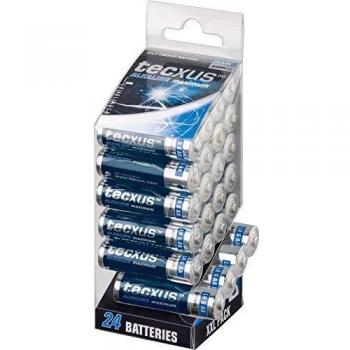 Baterías Alcalinas AA Mignon 1.5V Tecxus - Pack XXL de 24 unidades