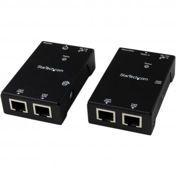 Startechcom st121shd50 hdmi over cat5cat6 extender with power over cable 50m 165 ft hdmi videoaudio over dual ethernet cable extender 1080p