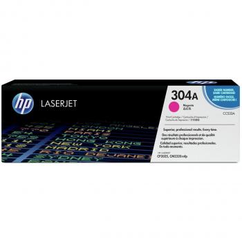 HP CC533A 304A Original LaserJet Toner Cartridge, Magenta, Single Pack
