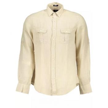 Gant Beige Linen Casual Shirt - Size S
