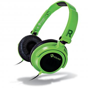 MySound Speak Smart Fluo Diadema Binaural Alámbrico Negro, Verde - Auriculares