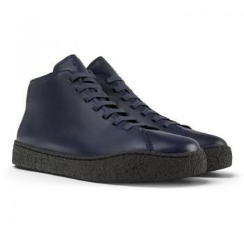 Camper Peu Terreno - Men's Blue Leather Boots, Size 46