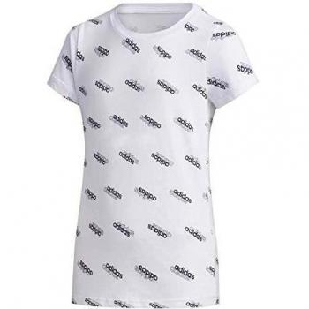 adidas Yg FAV T Camiseta, Niñas, Blanco/Negro, 164