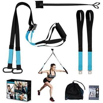 KEAFOLS Entrenamiento en Suspensión, Eentrenador en Suspensión Correa de Suspensión Suspension trainer Suspensión de Fitness Pro Ejercicio para Fortalecimiento Resistencia Carga Hasta 400kg