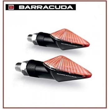Par de intermitentes Mini Viper Carbon Look homologados universales Barracuda moto