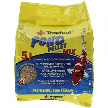 Tropical Pond Pellet Mix Comida para acuariofilia Talla S 5 L/650 G – Lote de 2